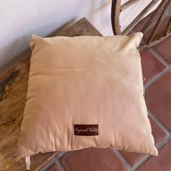 RAYMOND WAITES New Never Used Vtg 16” Decorative Throw Pillow Tulip Floral NICE! - Picture 5 of 10